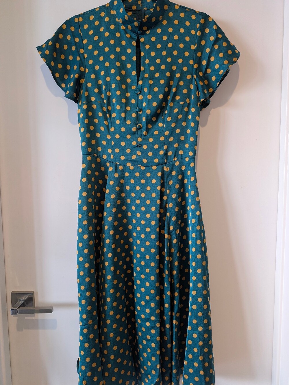 Unique Vintage Teal Dress